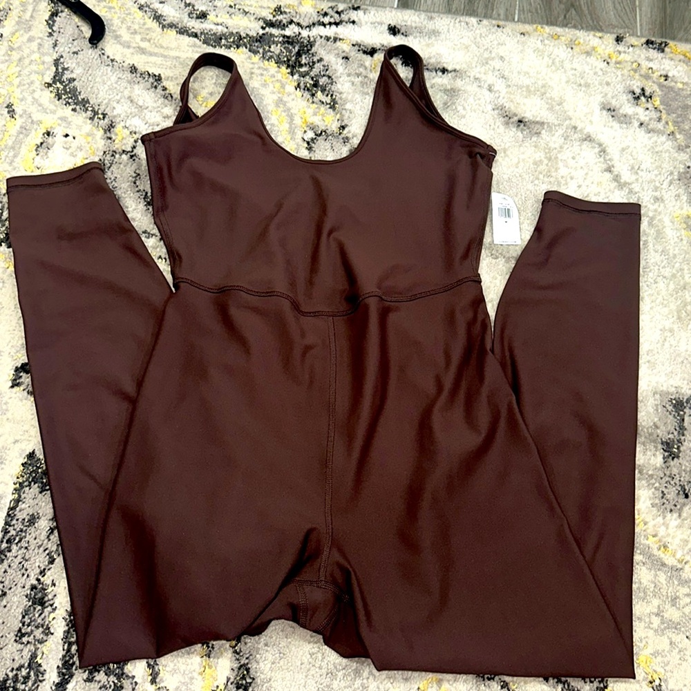 Brown activewear jumpsuit, sleeveless by Old Navy